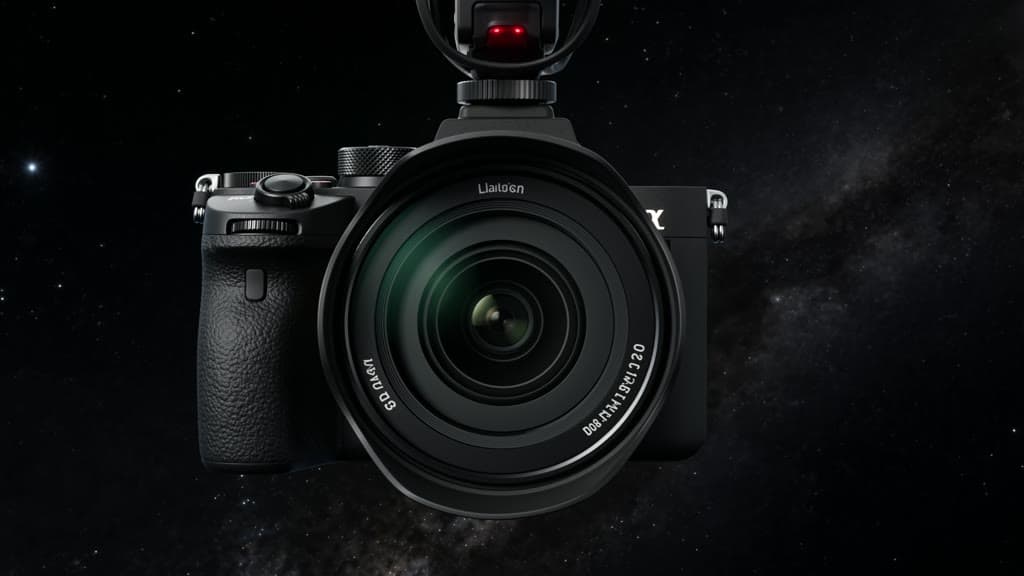 A cinema camera drifting through space — Solar Content Creations showreel
